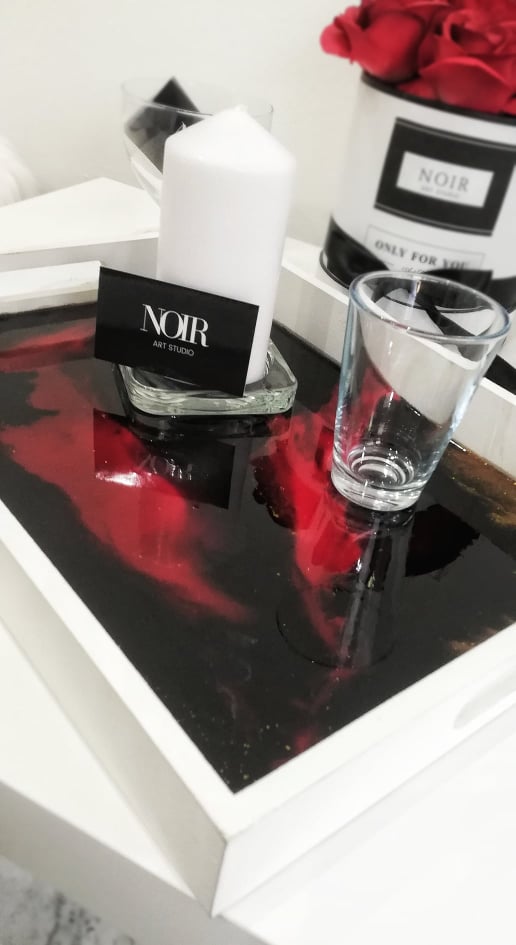 NOIR pladanj od epoxy smole
